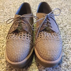 Tan Suede Eileen Fisher Oxfords Size 10